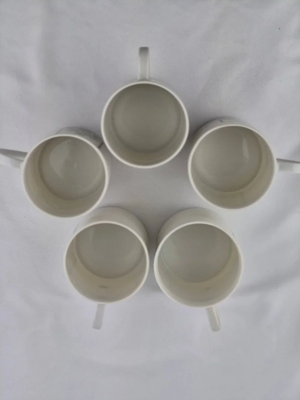 MCM Matte By Summit Coffee Set 5 Mugs, Sugar & Creamer w Lid Avacado Green Birds